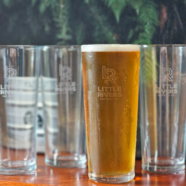 Little Rivers Brewing Co Schooner Glass